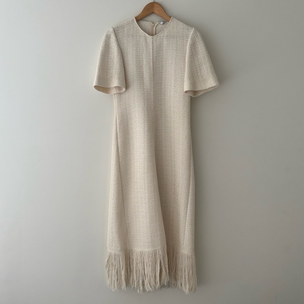 Zara tweed maxi dress
